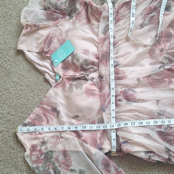 Toleen Plus Size Women Sheer Maxi Dress Size 4XL NWT - Picture 10 of 10